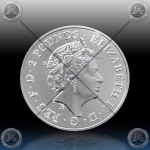 1oz V. BRITANIJA 2 Pounds 2021 (ROYAL ARMS) UNC